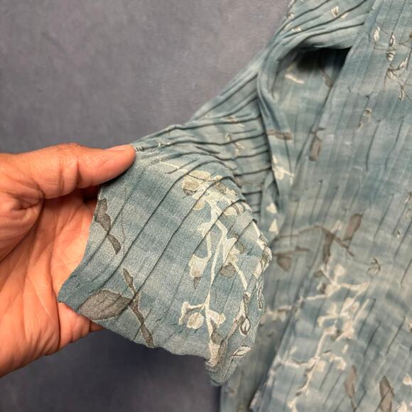 Vintage Rafael Maxi Dress Cardigan Set Textured Pleat Medium Cottagecore Granny - Picture 8 of 10